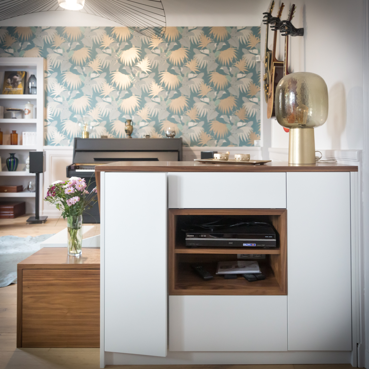 Projet Anne-Sophie – Rénovation d&rsquo;un salon, d&rsquo;un bureau et d&rsquo;un escalier à Rennes