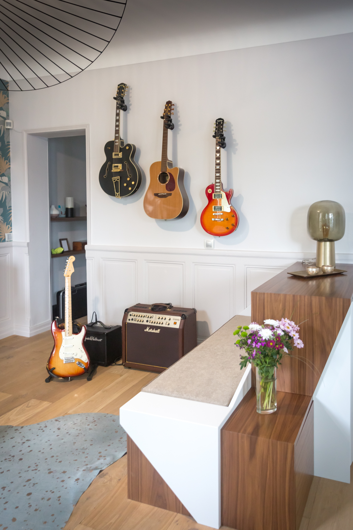 Projet Anne-Sophie – Rénovation d&rsquo;un salon, d&rsquo;un bureau et d&rsquo;un escalier à Rennes