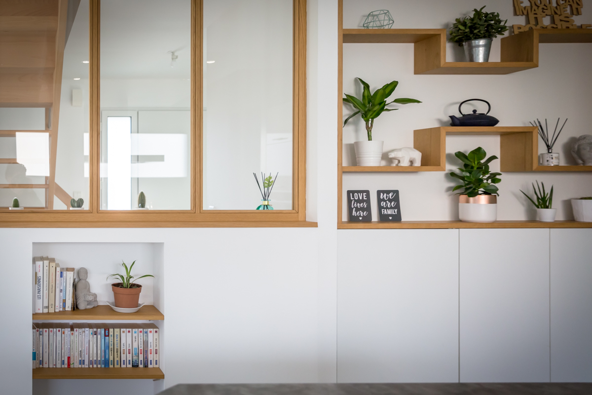 Projet Camille II – Agencement Sur-Mesure Verrière & Meuble de Cuisine à Thorigné