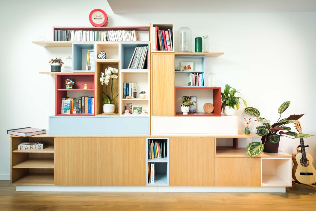 Projet Angela - Agencement Sur-Mesure d'une bibliothèque à Rennes Projet Angela - Agencement Sur-Mesure d'une bibliothèque à Rennes