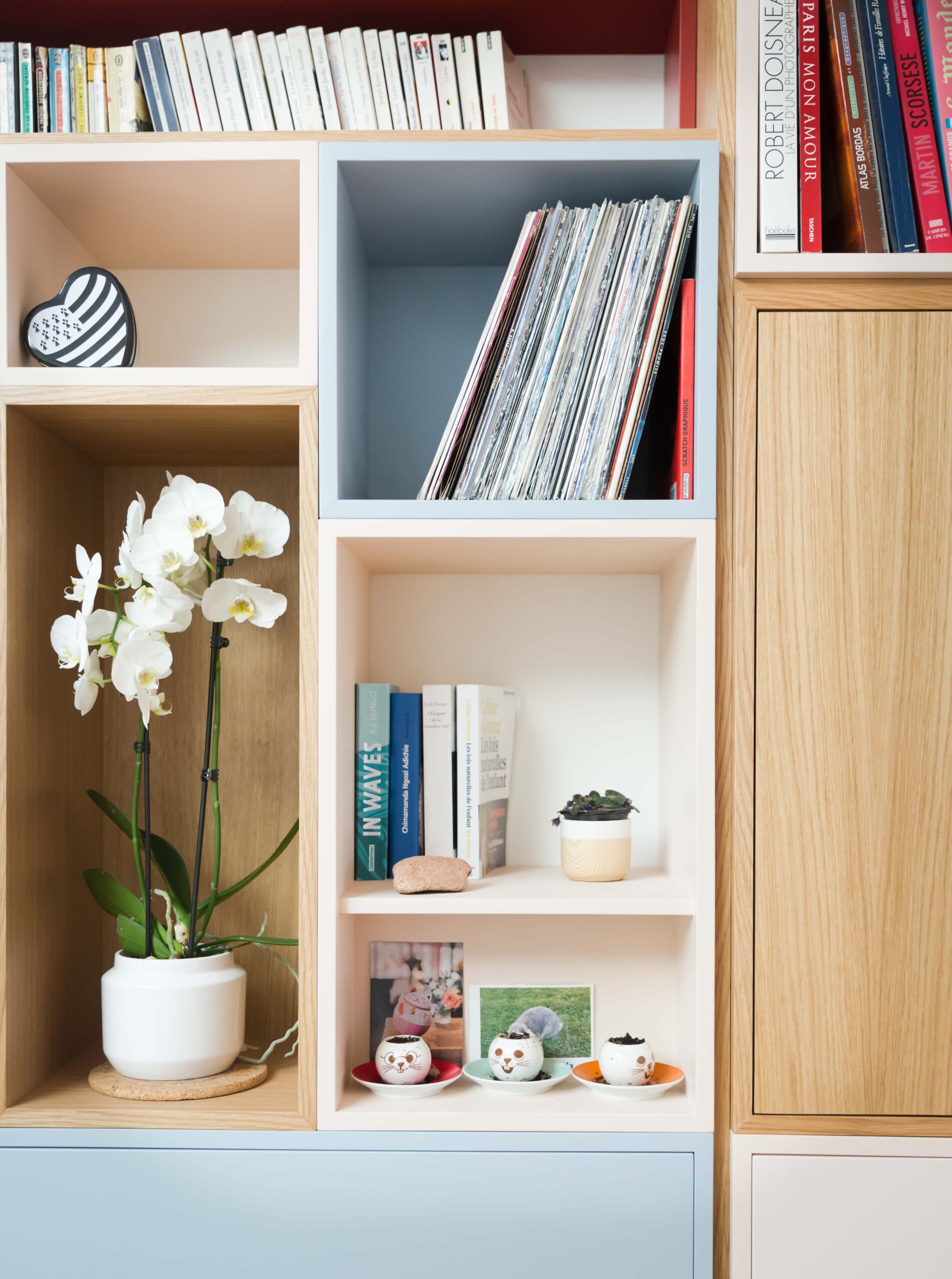 Projet Angela – Agencement Sur-Mesure d&rsquo;une bibliothèque à Rennes