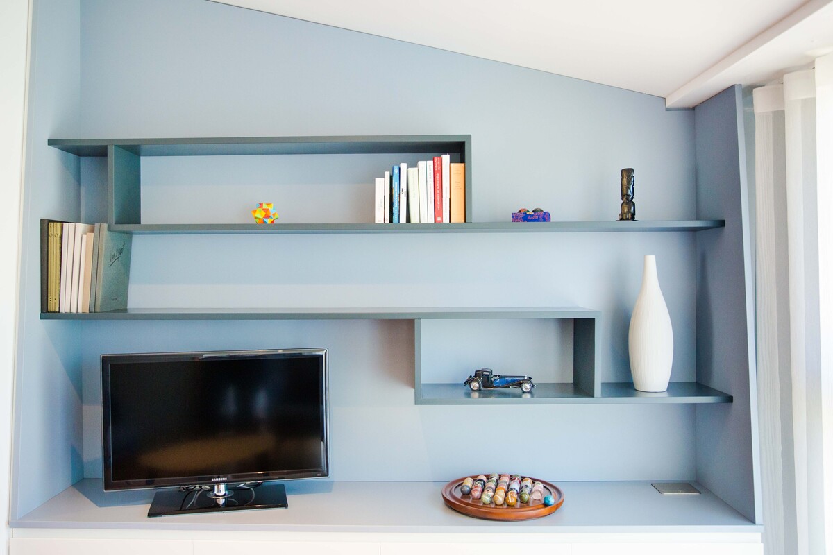 Projet Venus – Agencement Sur-Mesure Meuble TV à Chantepie