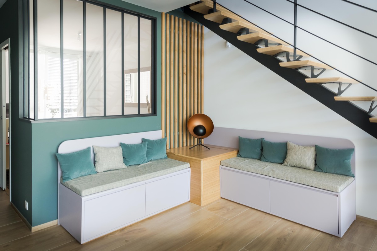 Projet Salma I – Agencement Sur-Mesure Meuble TV & Entrée près de Rennes