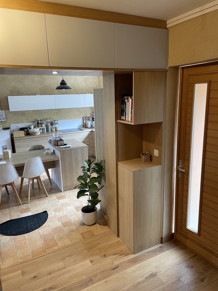 Projet Meryl – Agencement sur mesure d’une entrée à Rennes