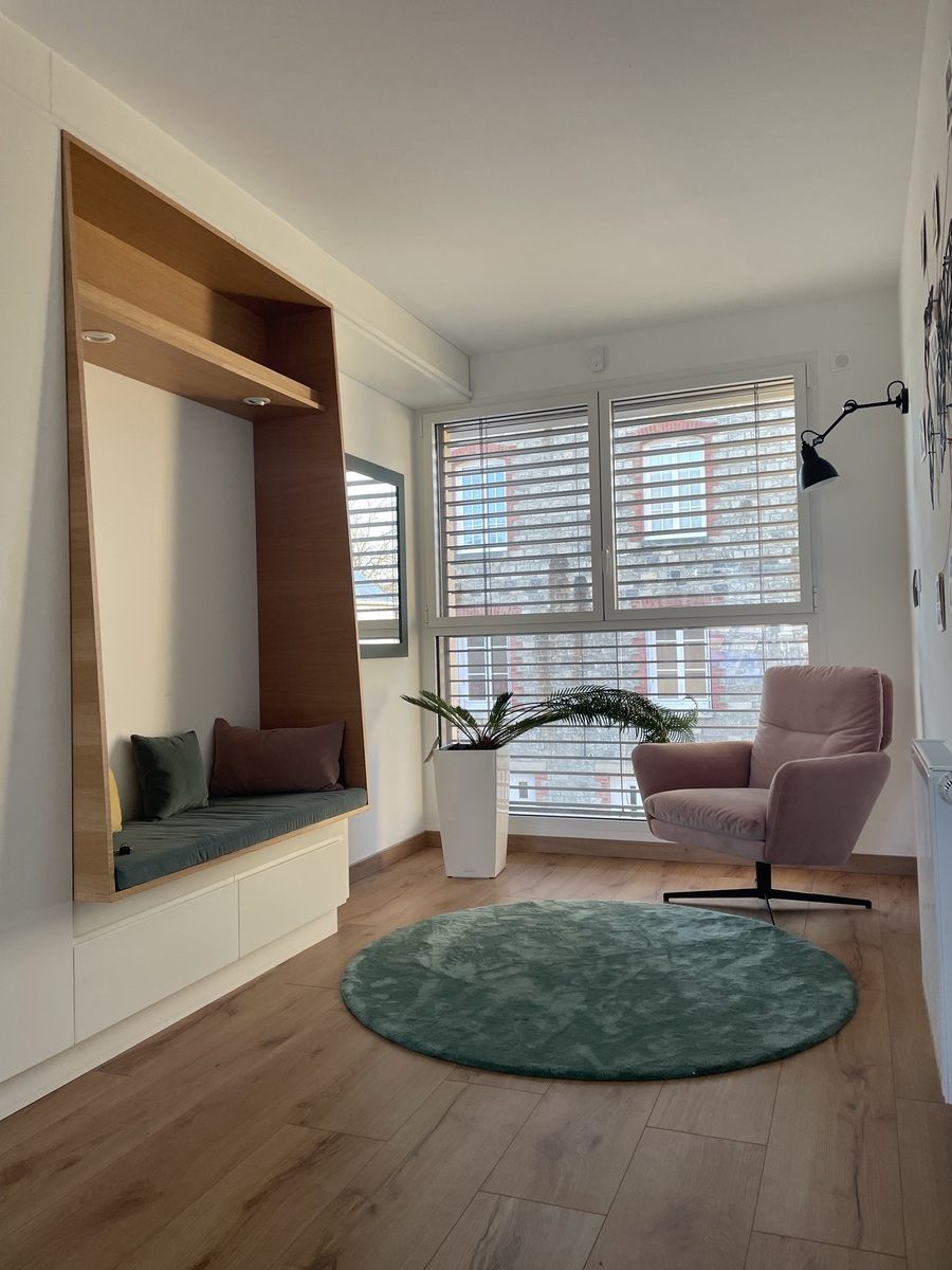 Projet Salma II – Agencement Sur-Mesure Bibliothèque & Arche à Rennes