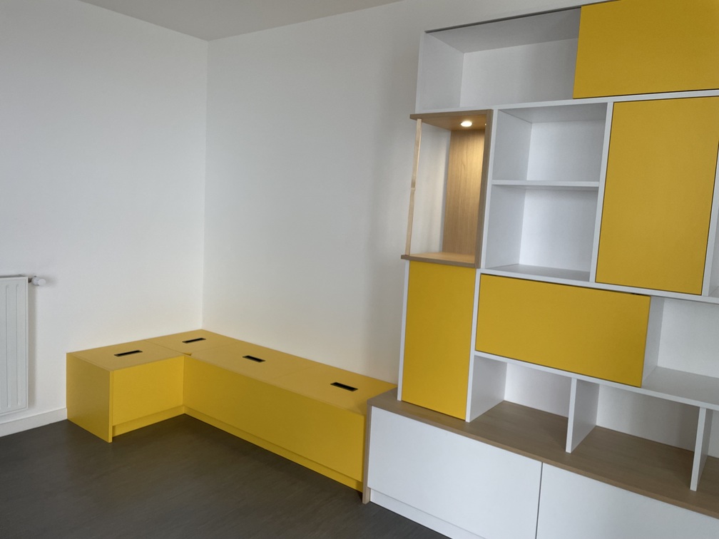 Projet Gabriela – Agencement sur mesure d’une bibliothèque – Rennes