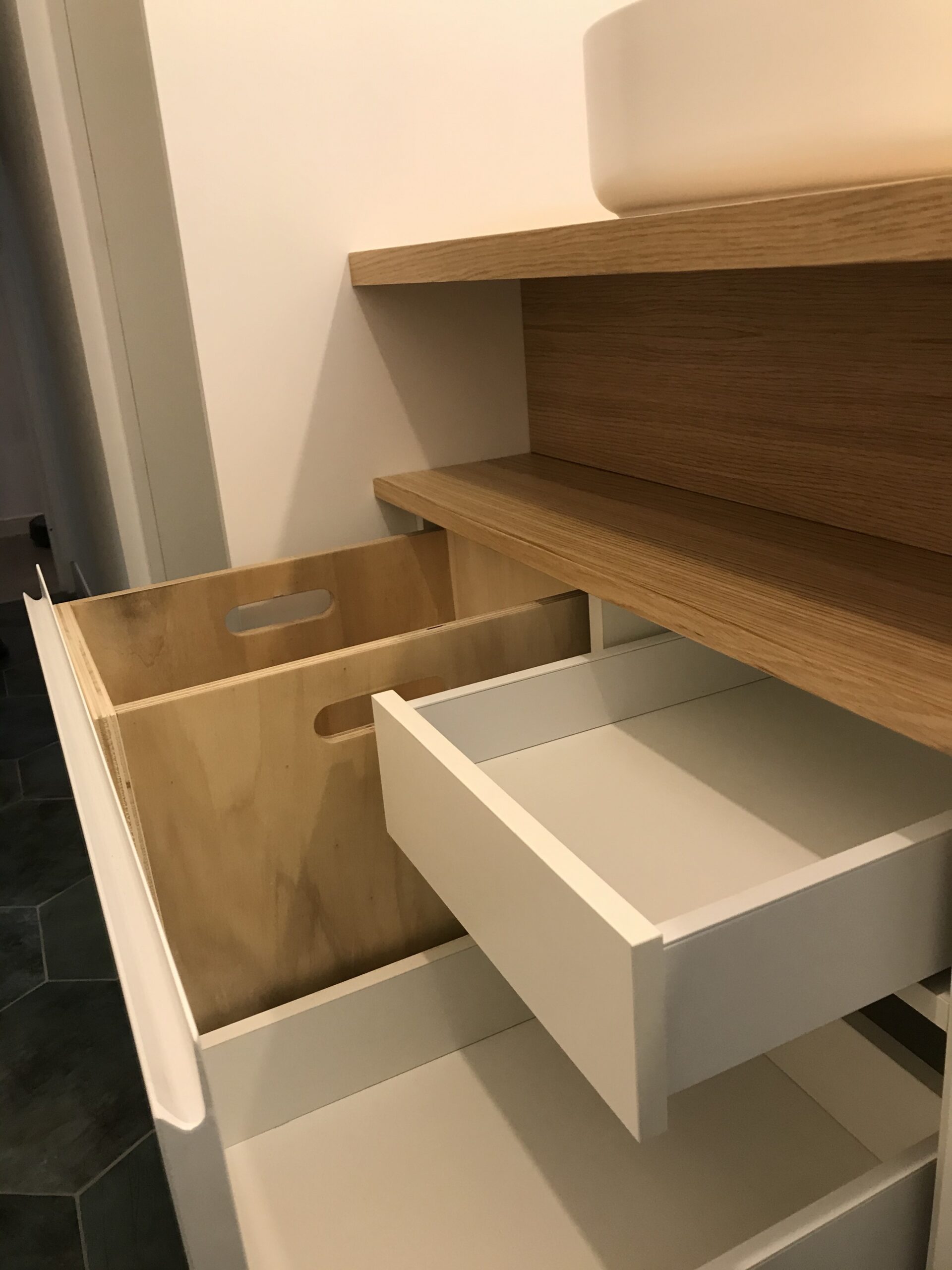 Projet Lorna – Agencement sur mesure d’une salle de bain