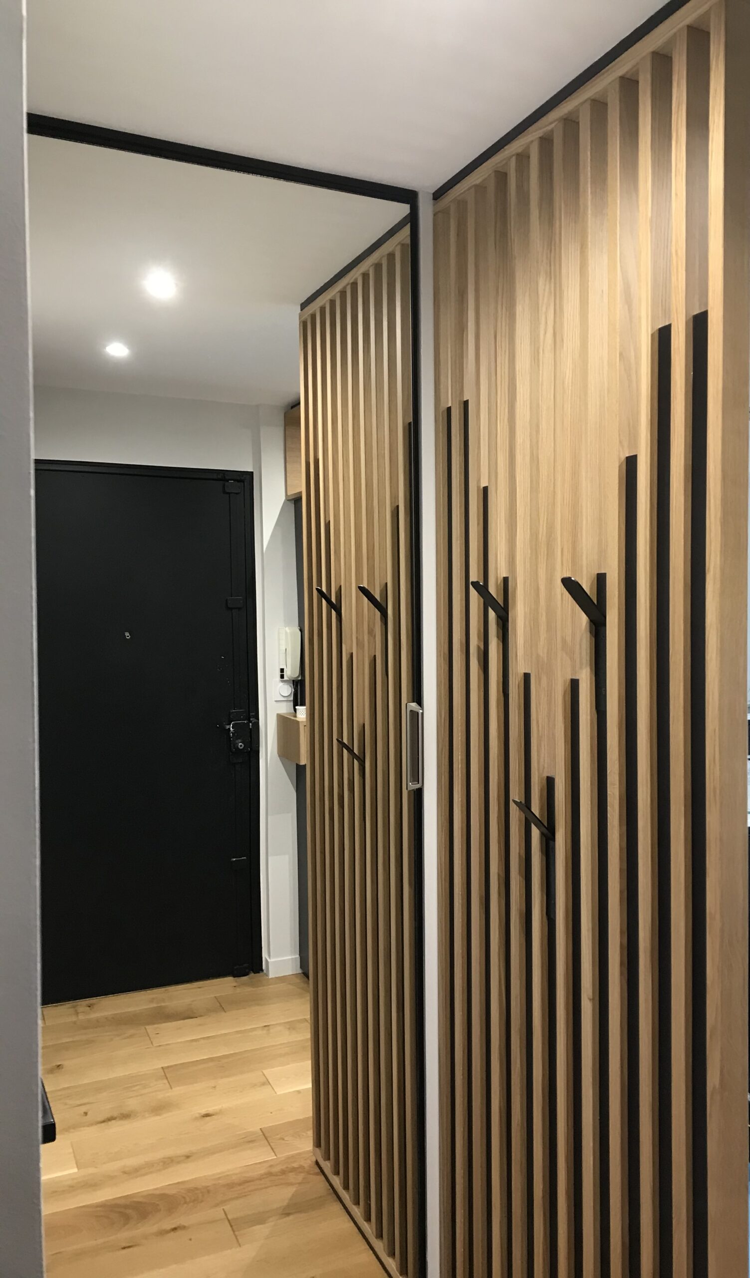 Projet Géraldine – Agencement sur mesure d’une entrée – Rennes