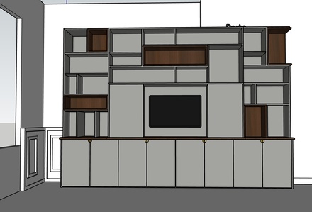 Projet Shannen II – Agencement sur mesure d’un dressing et d’un bureau