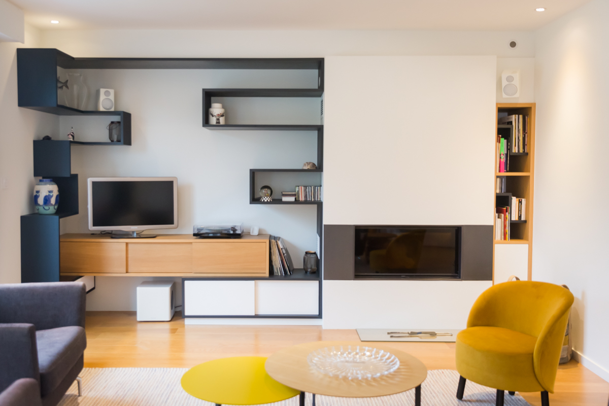 Projet Sylvia – Agencement Sur-Mesure Meuble TV à Cesson-Sévigné