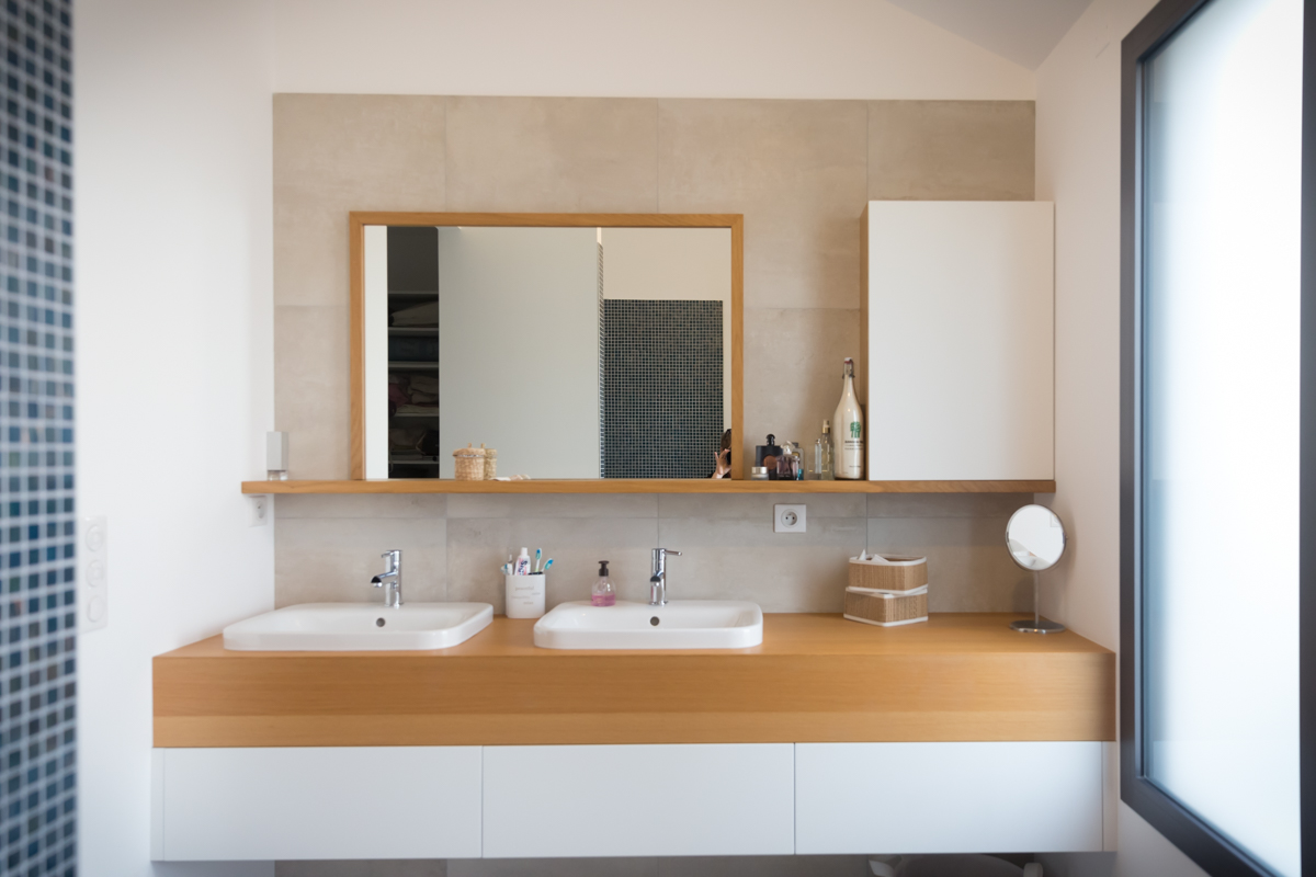 Projet Andie II – Agencement Sur-Mesure d&rsquo;une salle de bain à Saint-Grégoire