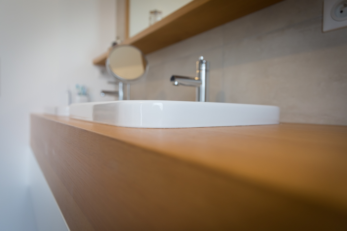 Projet Andie II – Agencement Sur-Mesure d&rsquo;une salle de bain à Saint-Grégoire