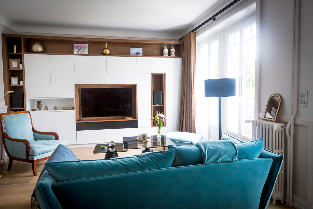 Projet Anne-Sophie – Rénovation d&rsquo;un salon, d&rsquo;un bureau et d&rsquo;un escalier à Rennes