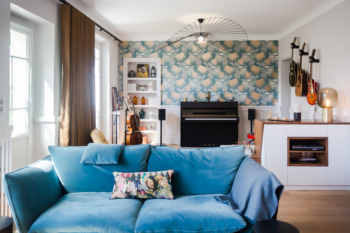 Projet Anne-Sophie – Rénovation d&rsquo;un salon, d&rsquo;un bureau et d&rsquo;un escalier à Rennes