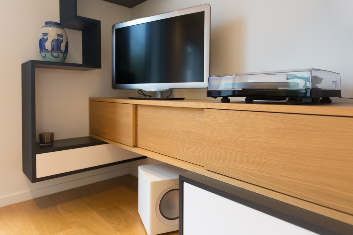 Projet Sylvia – Agencement Sur-Mesure Meuble TV à Cesson-Sévigné